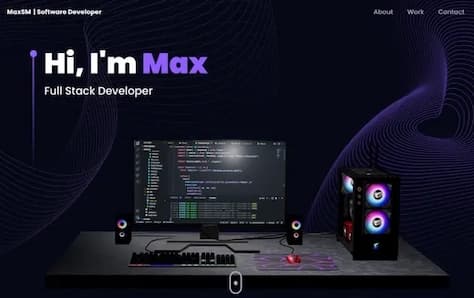 3D Desktop Portfolio